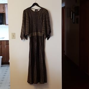 Lurex golden brown dress size L